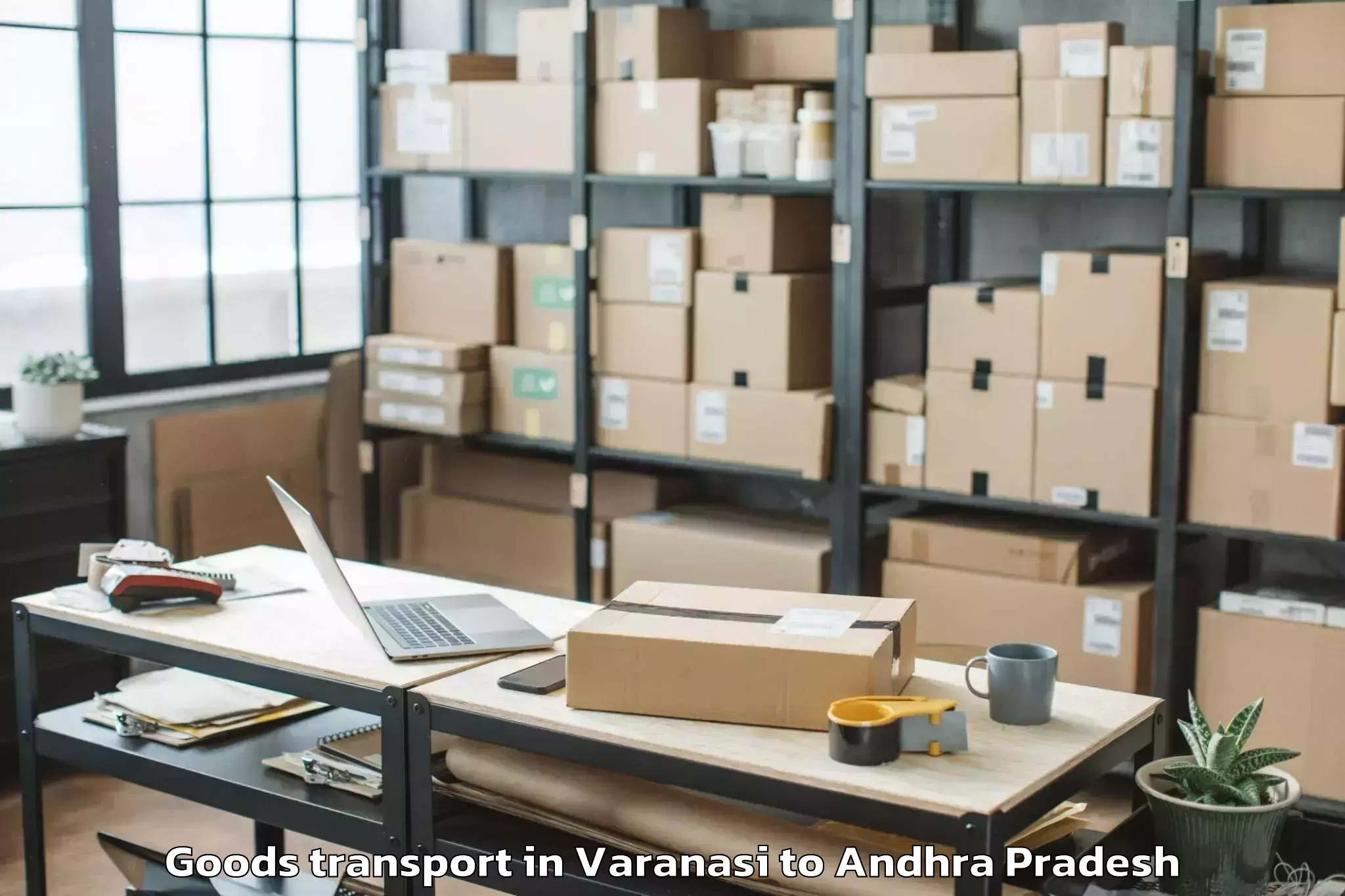 Expert Varanasi to Kanuru Goods Transport